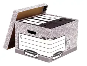 File storage box Fellowes Bankers Box Grey Photo 2