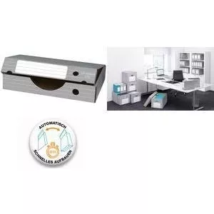 Storage/Archive Box Elba A3 83325 grey-white corrugated cardboard
