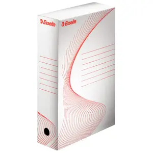 File Storage Box Esselte 128001 Cardboard Red White