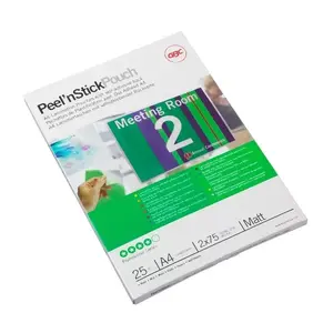 Laminējošās mapes GBC Peel`n Stick A4 2x75 Micron Matt (25)