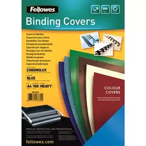 Папки Fellowes Chromolux Gloss Blue A4