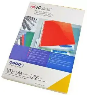 Обложки для переплета GBC HiGloss 250gsm Красные Photo 2