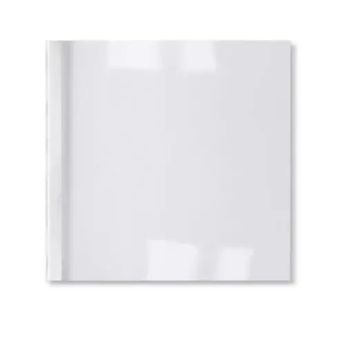 GBC LeatherGrain Thermal Binding Covers 3mm White Photo 2