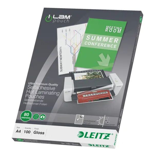 Leitz iLAM Pašlīmējošie laminēšanas kabatiņas A4