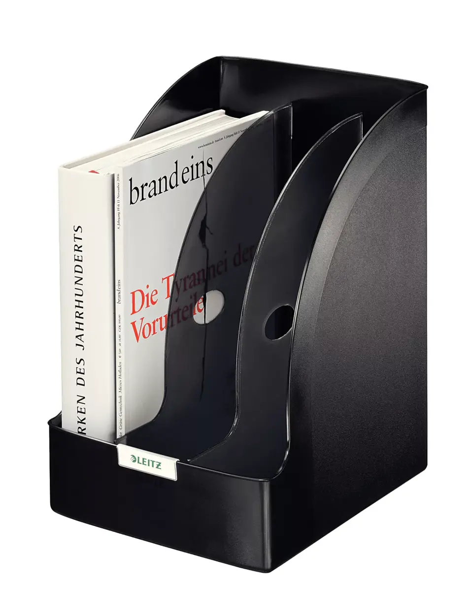 Folder Leitz Plus Polystyrene Black Photo 3