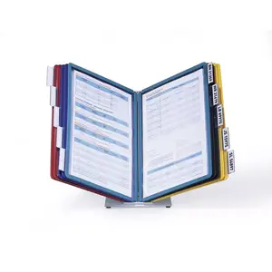 Document display carousel Durable VARIO Desk Portrait A4 — desktop mounting, portrait orientation