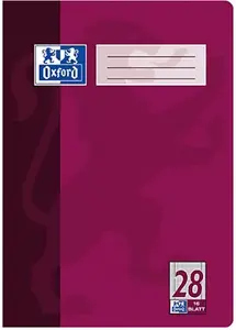 Oxford Elba rakstāmpiezīmju klade A4 16 lapas violeta rūtiņās 90 g/m²