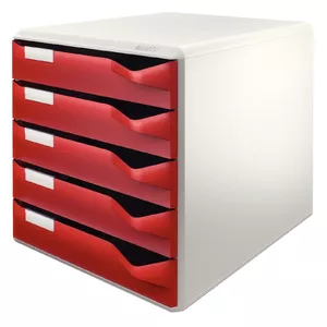 File storage box Leitz 52800028 Polystyrene Bordeaux Grey