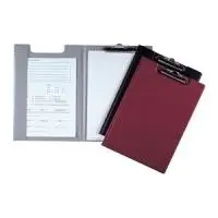 Durable Standard Clipboard Folder, DIN A4, Dark Blue, Soft Foil with Cardboard Reinforcement