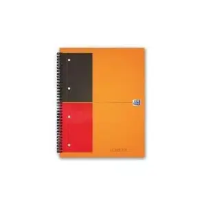 Notebook Oxford A5 lined 80 sheets, 80 g/m², grey and orange cover