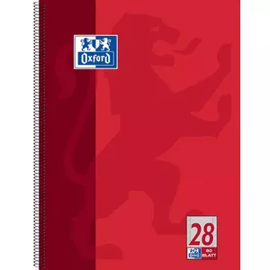Блокнот для записей Oxford 100050361 A4 80 листов Красный