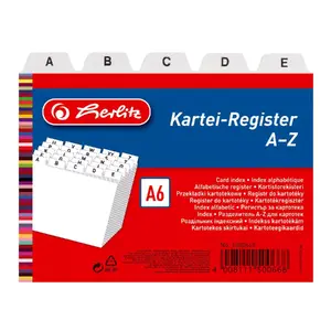 Карточка индекса белая Herlitz 1500669