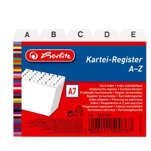 Index Card Herlitz 1500768 White 1 pc