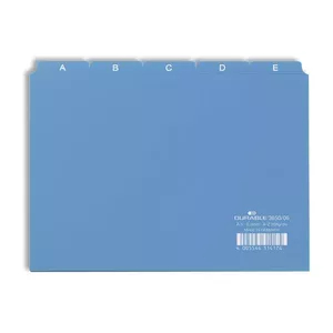 Durable 3650/06 A5 Index Cards, Blue, 25 Pieces