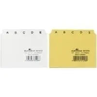 Durable 3670/02 Index Cards A-Z White Pack of 25