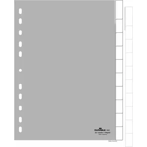 Durable 6441 Blank tab index Polypropylene (PP) Grey