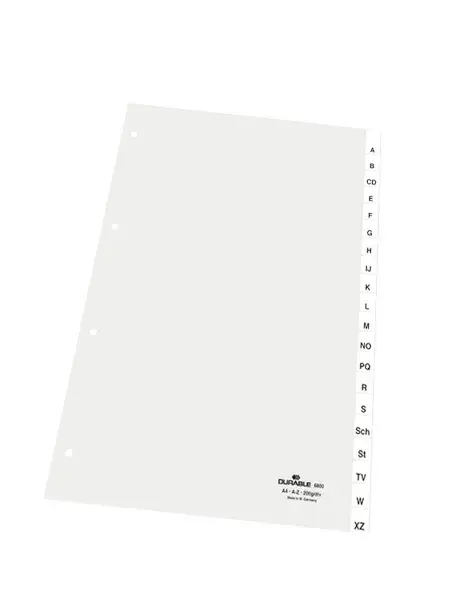 Durable 6800-19 alfabētiskais cilņu rādītājs A-Z Photo 2