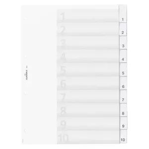 Numeric tab index Durable 6821-19