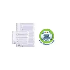 Register divider Elba A–Z DIN A4, 20 sheets, white