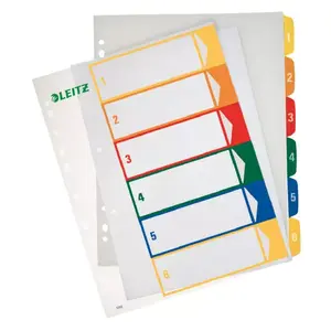 Numeric tab index Leitz PC printable Index PP extra wide