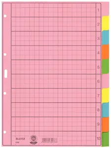 Разметочные вкладки LEITZ 4340-00-00 пустые бумажные мультицвет 225×300 мм