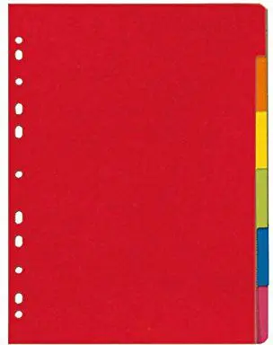 HERLITZ A4 cardboard dividers 11078086 — 10 pcs Photo 2