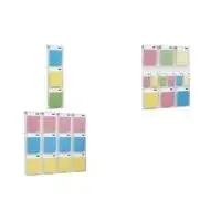 Wall display panel Helit Wanddisplay PLACATIV H6810902, 4 pockets A4 portrait + 4 pockets 1–3 A4 portrait, clear, pocket depth 35 mm