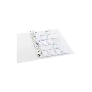 Card sleeve Elba 71498 A4 clear 90 µm for 90×55 mm business cards, pack of 10