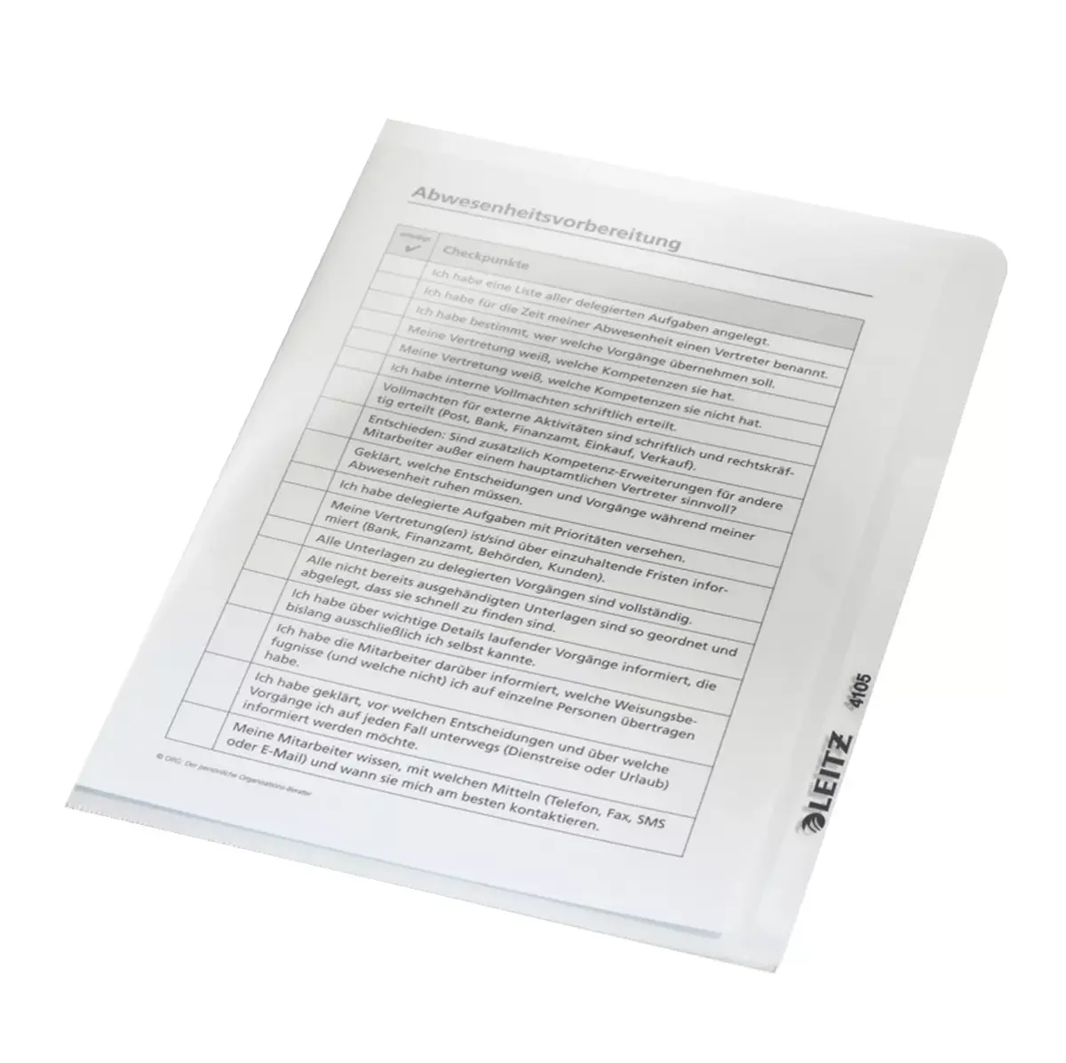 Folder PVC Transparent A5 Leitz 41050000 Photo 3