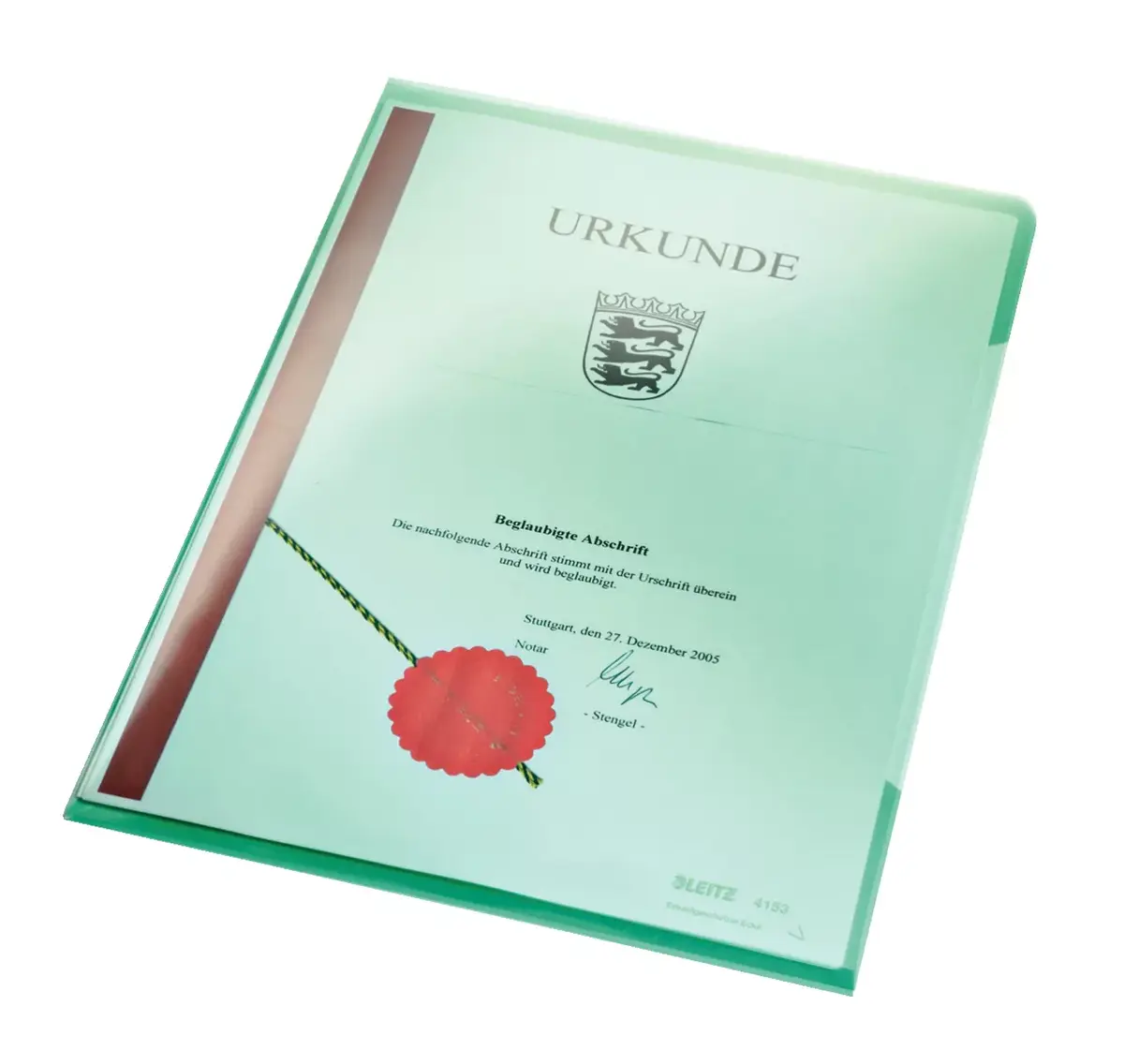 Folder PVC Green A4 Leitz 41530055 Photo 2