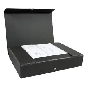 Box File Elba 400000985 Black Cardboard 580 Sheets