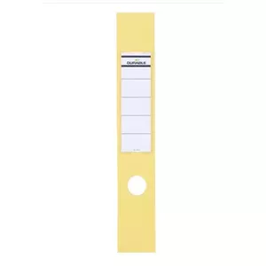 Durable ORDOFIX Self-Adhesive Ring Binder Spine Labels, 60 x 390 mm, Yellow, 10 Pieces