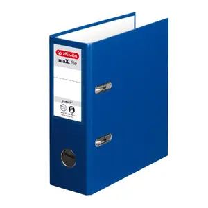 Ring binder HERLITZ 10842326 A5, black, spine 7.5 cm
