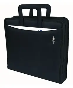 WEDO personal organizer 58 601 — plastic and polyester A4 document folder with business card pocket, black