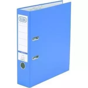 Ring binder Elba A4 80 mm light blue — lever arch file for A4 documents