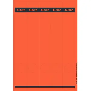 Self-adhesive label Leitz 16880025 Red Rectangle 125 pc(s)
