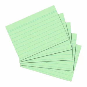 Карточка индексная Herlitz 1150556 Зеленая 1 шт.