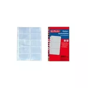 Card holder HERLITZ Prospekthüllen for up to 10 cards, max size 54 x 88 mm DIN
