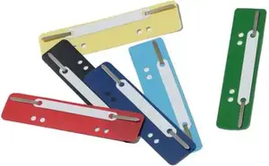 Durable Heftstreifen Flexi 38 x 150 mm white with metal tongue and extra strong PP-strip (6901-02)