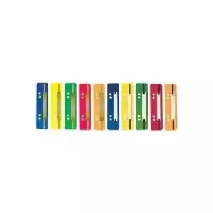Staple strips Elba Heftstreifen 27591 SP PP short 35 x 150 mm assorted colors