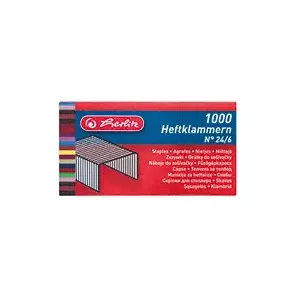 Скобы Herlitz 8760514 1000 скоб 24/6 Металл