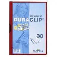 Ziņojumu vāks Durable Duraclip 30 Sarkans