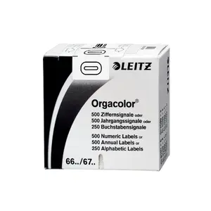 Self-adhesive label Leitz Orgacolor Rounded rectangle White