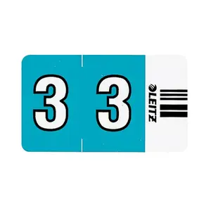 Self-adhesive label Leitz Orgacolor Rounded rectangle Blue
