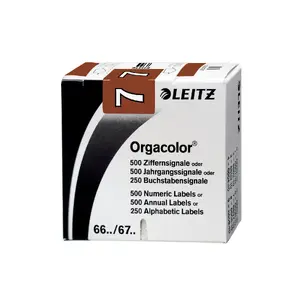 Self-adhesive label Leitz 66071000 Rounded rectangle Brown