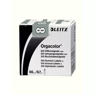 Самоклеящаяся этикетка Leitz Orgacolor Овальная серая