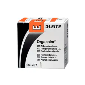 Self-adhesive label Leitz 66141000 Rounded rectangle Orange