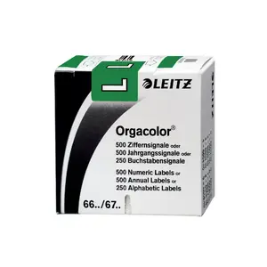 Self-adhesive label Leitz Orgacolor Rounded rectangle Green