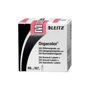 Self-adhesive label Leitz 66221000 Rounded rectangle Pink