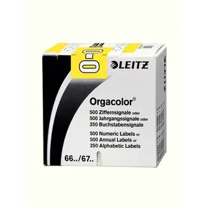 Self-adhesive label Leitz Orgacolor Rounded rectangle Yellow